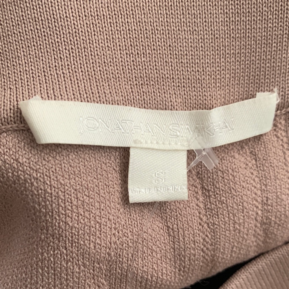 Jonathan Simkhai Blush Pink Textured Intarsia Knit Midi Pencil Skirt Small - Picture 4 of 8